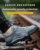 Zapatos de trabajo anticompresión con puntera de acero, botas de seguridad industrial antipinchazos, resistentes a quemaduras, electricista - details 2
