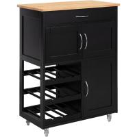 Carrito de Cocina Carrito de Servir con 3 Puertas y 1 Cajón Gris L67cmxH87cmxD38cm FKW45-HG ES - details 9