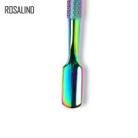 ROSALIND-Herramienta de manicura para uñas, removedor de empuje de piel muerta, empujador de cutículas de acero inoxidable de doble punta, limpiador de Arte de uñas - details 8