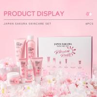 Sakura Skin Care Set 6 piezas Crema facial Suero Limpiador exfoliante Protector solar - details 2