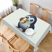 Mantel rectangular de pingüino para fiesta, manteles impermeables para mesa de comedor, decoración del hogar y cocina - details 117