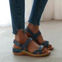 Sandalias de mujer de verano a la moda vintage, zapatos con tacones de cuña - details 0