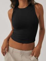 Camisa sin mangas con parte inferior ajustada y top con espalda cruzada y cuello redondo - details 2