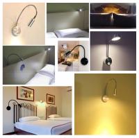 Aplique de pared Lmap, lámpara de dormitorio de 3W, interruptor de encendido/apagado, blanco, plateado, negro, Flexible, cuello de cisne, luces de lectura de cabecera para el hogar - details 17