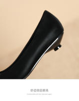 Zapatos de novia franceses de tacón bajo y poco profundos de nuevo estilo para mujer - details 6