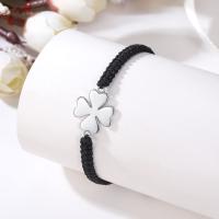4 Hojas Pulsera Mujer Niña Plata de Ley 925, Amistad Pulsera Niña, Pulsera Trenzado Cuerda Antialérgica Suerte Amuleto, Originales Regalos Mujer Cumpleaños - details 2