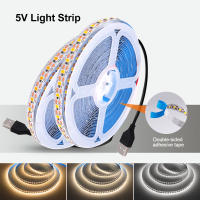 GAHADA Tira de LED de 5V USB Luz Cálida Blanca de 120LEDs/m para Retroiluminación de TV - details 0