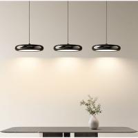 Luz colgante LED minimalista moderna, candelabro de mesa de oficina, Bar, mostrador, luz colgante redonda nórdica, luz de comedor - details 0