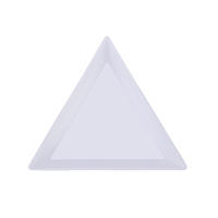 Bandera Triangular para Joyería de Uñas 10Pcs Organizador de Perlas de Diamante de Plástico Soporte de Almacenamiento para Piedras Preciosas - details 4