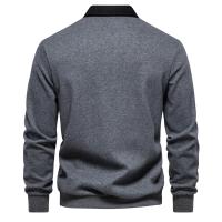Sudaderas con cuello tipo Polo para hombre, ropa informal y Social, sudaderas de algodón de calidad, nuevo diseño de moda de otoño, 2025 - details 12