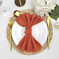 Juego de 30 telas de algodón de gasa, 30x30cm, decoración de boda, uso diario, cena, té, mesa, pueblo, servilletas de Navidad - details 27