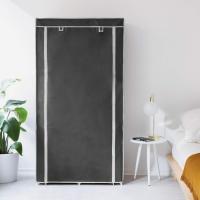 Armario de Tela Plegable Grande Ropero con Baldas y Barra para Colgar Ropa 88 x 170 x 45 CM - details 0