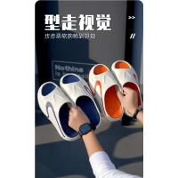 Zapatillas de coco para hombre en verano, suela gruesa, antideslizantes, refrescan la playa, deportes, sensación de caca, arrastre recto - details 2
