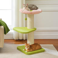PAWZ Road Poste rascador para gatos grandes, torre de árbol para gatos moderna con poste rascador grueso, perchero superior, cama para gatitos, rascadora para gatos, muebles para gatos, juguetes para gatos - details 13