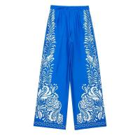 BUNO-conjunto con estampado vintage para mujer, camisa de manga larga con botonadura única, blusa holgada, pantalones elegantes de pierna recta - details 11