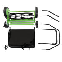 Cortadora de césped de 20", con caja de colección, cortacésped de carrete de empuje de 5 hojas, adecuada para cortar césped en villas, parques y jardines - details 6