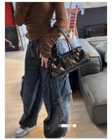 Bolso para las axilas, nuevo bolso de locomotora de piel de vaca de primera capa de gama alta para mujer, bolso bandolera para ir al trabajo, bolso de nicho - details 4