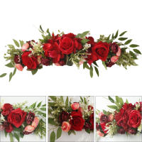 Corona de Flores de Arco de Boda Rosas Artificiales para Decoración de Guirnaldas - details 6