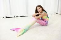 Traje de Baño de Sirena para Niñas Rápido Secado Cómodo Estilo de Prisa Material de Poliéster - details 9