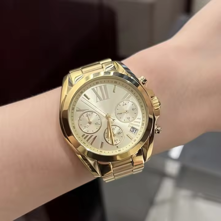 Reloj de acero inoxidable para hombre y mujer, cronógrafo de marca de lujo a la moda, movimiento de sincronización, Serie MK - 1