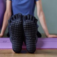 Calcetines antideslizantes para Pilates para mujer, medias de cinco dedos para Yoga, Fitness, baile, Ballet, calcetín de secado rápido para estudio de Yoga - details 1