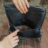 Bolsos cruzados con cadena de moda para Mujer, Bolsos de Mujer Carter para Mujer, bandolera de hombro plegable - details 11