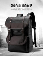 Mochila de cuero impermeable de gran capacidad para computadora de negocios para hombres - details 0