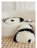 Cojín de Peluche de Panda Almohada de Espalda de Dibujos Animados para Decoración de Sofá de Estar - details 2