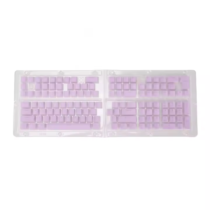 Teclas de pudín PBT, 129 teclas translúcidas, altura OEM, doble inyección, teclas DIY para teclados mecánicos - 1