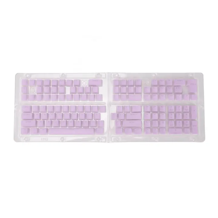 Accesorios de teclado, PBT Pudding Keycaps 129 teclas translúcidas OEM altura doble inyección DIY Keycaps para teclados mecánicos - 1