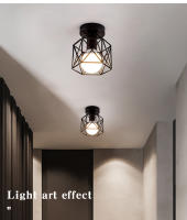 Lámparas de techo Led E27 de hierro forjado para cocina, sala de estar, dormitorio, estudio, balcón, restaurante, café y Hotel, estilo nórdico moderno, dorado y negro - details 12