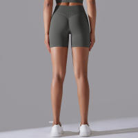 Pantalones cortos de Yoga para mujer, Shorts deportivos de secado rápido, realce de glúteos, sin costuras, para entrenamiento de ciclismo y gimnasio - details 52