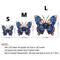 Rompecabezas de Madera con Imagen de Mariposa Alivio del Estrés para Adultos - details 1