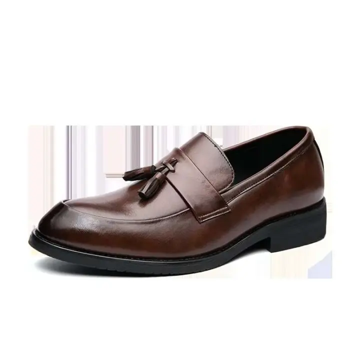 2025 zapatos de vestir de los hombres del estilo de la moda de los productos más vendidos, zapatos puntiagudos de cuero del banquete de boda - 1