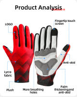 Giyo-Guantes Térmicos de ciclismo para hombre y mujer, manoplas largas con pantalla táctil, antideslizantes, para otoño e invierno, 5-20 ℃ - details 2