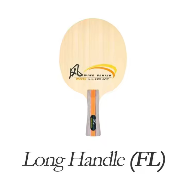 Raqueta de tenis de mesa Original DHS W3010 Wind Series (madera de 5 capas Allround) paleta de murciélago de Ping Pong - 1