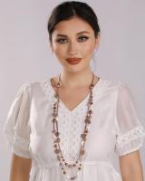 Collares largos para mujer, collares de moda con cuentas de cristal en capas bohemias para mujer, collares llamativos de moda, joyería - details 1
