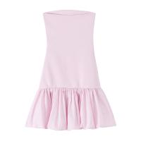PB & ZA 2025 dulce temperamento suave viento espalda descubierta tubo top vestido Falda corta novedad de verano ropa de mujer - details 2
