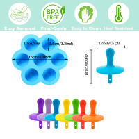 Molde de silicona reutilizable para polos, bandeja para hacer helados, molde para mordeduras de huevo para niños, grado alimenticio, DIY - details 5