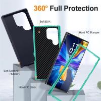 Armor Defender teléfono a prueba de golpes para Samsung S25 Plus S23 S22 S21 S20 FE S24 Ultra duro PC + funda protectora con soporte de TPU - details 4