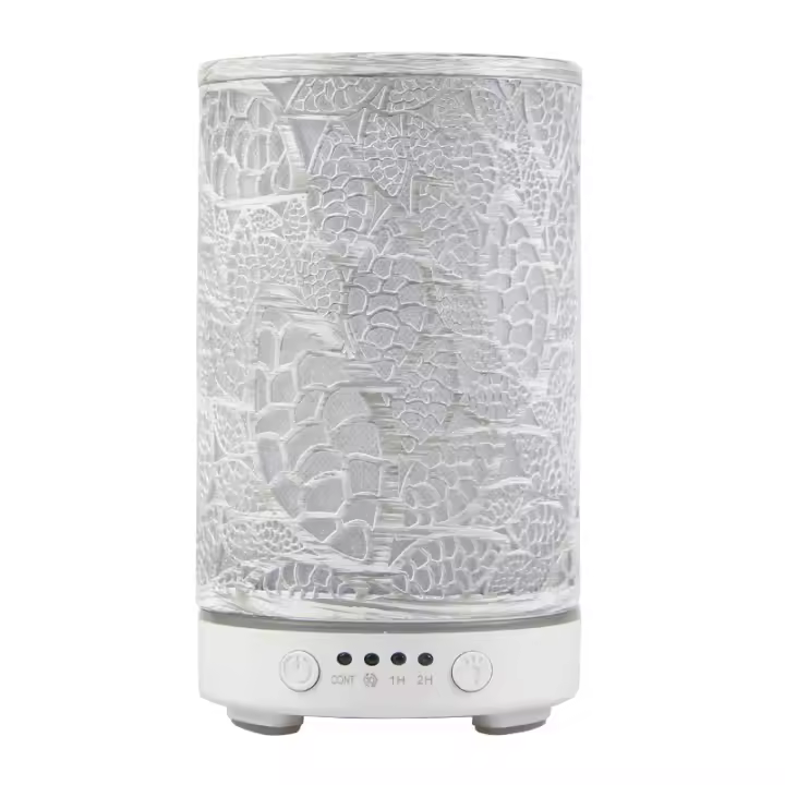 Humidificador de Aire Ultrasónico 100ml para Artesanía Blanco Esencial Difusión Aromaterapia con Luz LED 7 Colores Capacidad Litros Normales Producto Dangeroso Fabricado en China para Espacios Menores de 30 Metros Cuadrados - 1