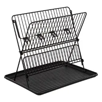 MAXHOME - Escurridor Plegable PP y Metal con 2 Alturas, Dimensiones: L. 42,5 P. 37,5 x H. 33 cm - 1