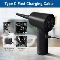 Aspiradora de Aire Compreso Portátil Velocidad Ajustable Carga USB Soplador de Aire Inalámbrico para Limpieza de Teclado de Computadora Portátil, Coche Wattaje Bajo 500W Voltaje Ratificado 36V - details 7