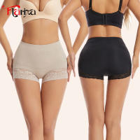Flarixa Bragas De Boyshort Para Mujer Cintura Alta Control De Abdomen Con Encaje Levantador De Glúteos Underwear Plano Y Moldeador - details 2