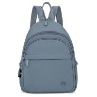 Mochila portátil de nailon para mujer, mochila informal ligera, impermeable, con múltiples bolsillos, con asa, Color sólido - details 5