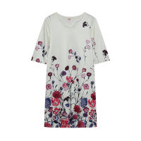 Vestido de manga media con estampado de mariposa, novedad de 2024 - details 1