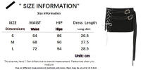 BUNO-Top corto ajustado negro sin mangas con hombros descubiertos, falda súper mini de cintura baja, ropa de calle de verano, conjunto de 2 piezas para mujer - details 1