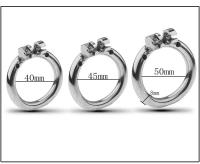 Leten nuevo Metal masculino 2 tipo jaula anillo masturbación SM Gay dispositivos de castidad juguetes sexuales para adultos para hombres - details 7