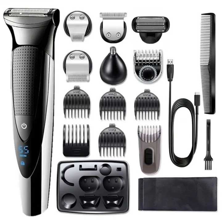 Facial Body electric shaver wet dry shaving machine for men body groomer rechargeable electric razor beard trimmer 100v-240v - 1