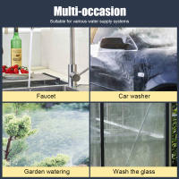 Pistola de agua para lavado de coches boquilla recta de aleación de aluminio boquilla ajustable para manguera de jardín pieza de pulverización de limpieza de coche multiusos - details 4